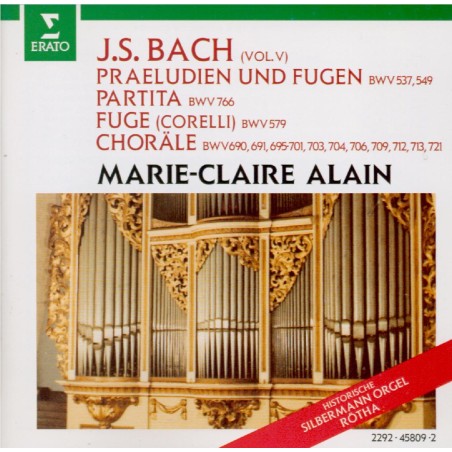 BACH - Alain - Prélude et fugue pour orgue en do mineur BWV.549 'Arnstad